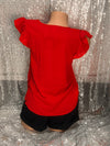 Ruby Red Blouse