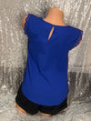 Royal Blue Sleeveless Blouse