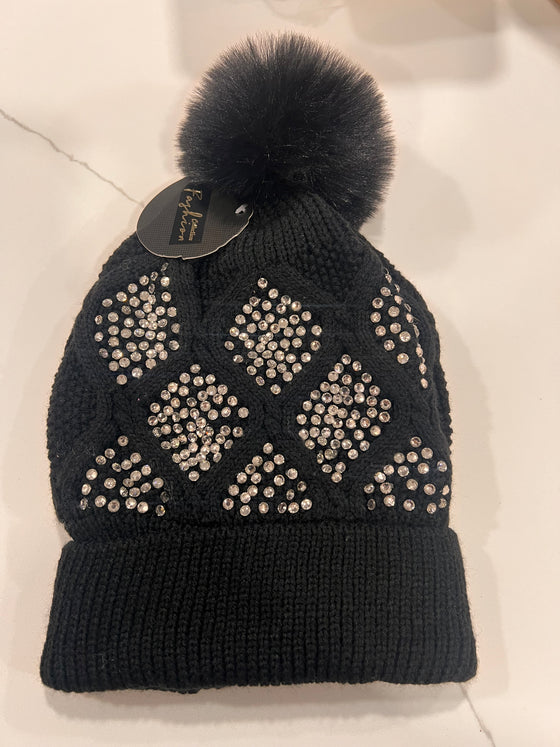 Bling Fur Lined Hat