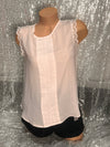 Ivory Sleeveless Blouse