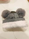 Bling Double Pom Pom Furlined Hat