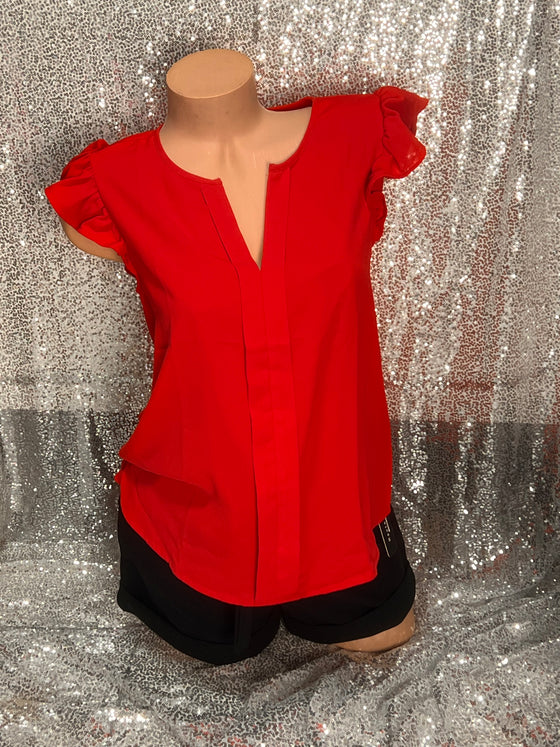 Ruby Red Blouse