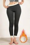 Lambskin Thermal Fur Lined Winter Leggings