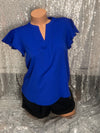Royal Blue Blouse