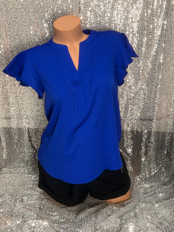 Royal Blue Blouse