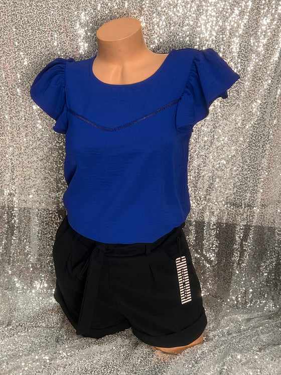 Royal Blue Blouse