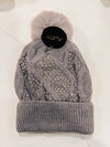 Bling Knit Fur Line Hat