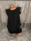 Black Sleeveless Blouse