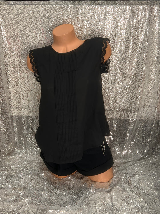 Black Sleeveless Blouse