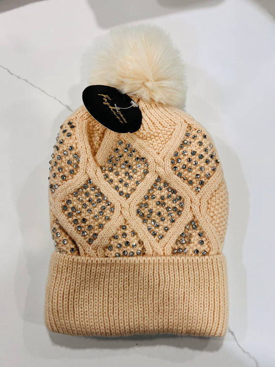 Bling Fur Lined Hat