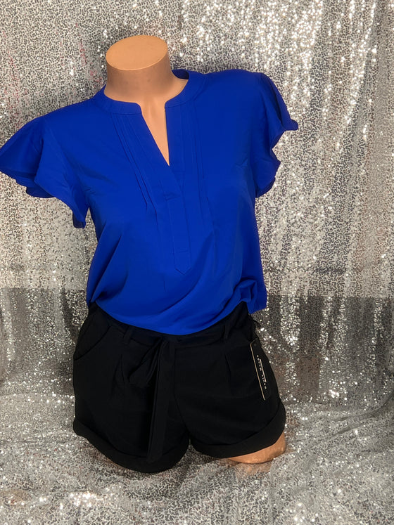 Royal Blue Blouse