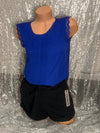 Royal Blue Sleeveless Blouse