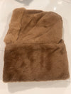Brown Faux Fur Hood