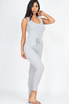 Ribbed Grey Jumpsuit