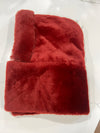 Red Faux Fur Hood