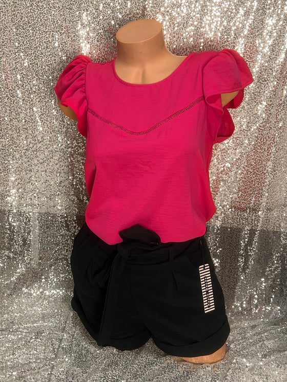 Hot Pink Blouse