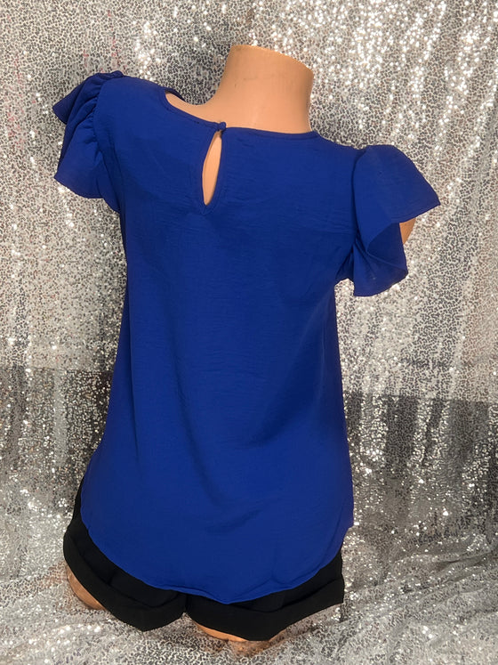 Royal Blue Blouse