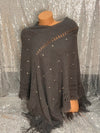Bling Grey Poncho