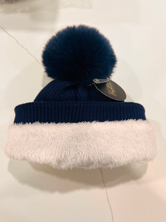 Knit Fur Lined Hat