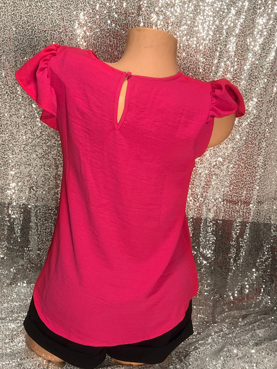 Hot Pink Blouse