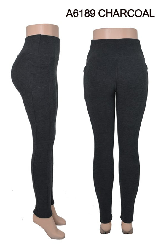 Fur Lined Winter Warm Thicker Legging W/pockets