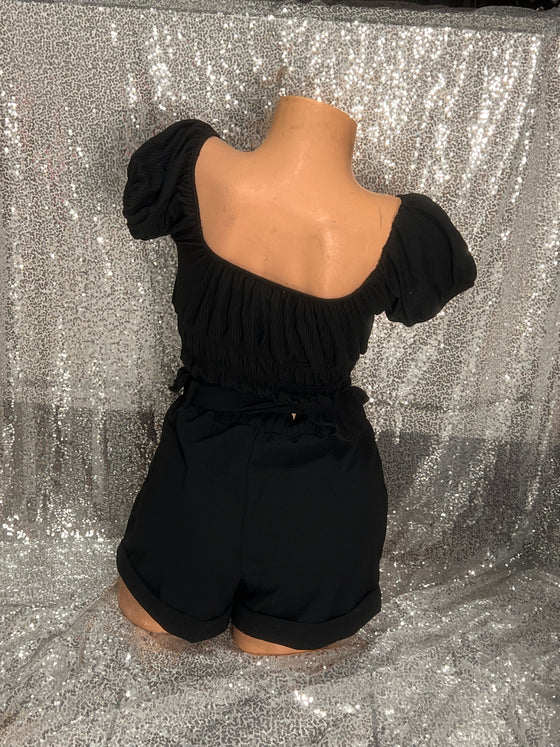 Open Shoulder Crop Top