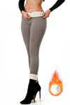 Lambskin Thermal Fur Lined Winter Leggings