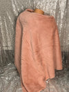 Faux Fur Pink Poncho