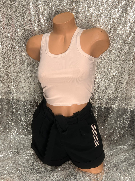 Ribbed Crop Tank Top