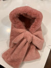 Pink Faux Fur Hood