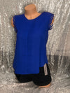 Royal Blue Sleeveless Blouse