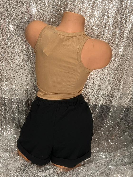 Ribbed Crop Tank Top