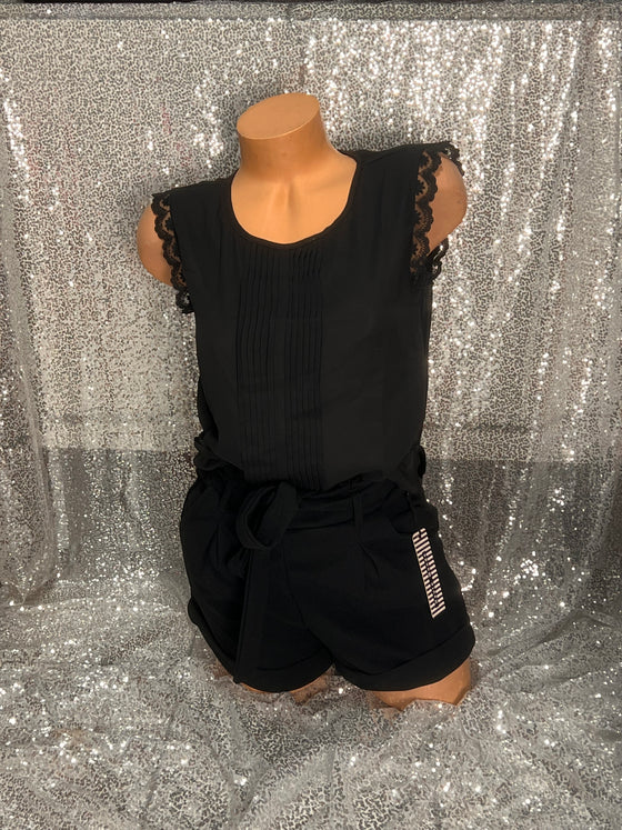 Black Sleeveless Blouse