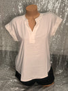 V Neck Ivory Blouse