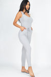Ribbed Grey Jumpsuit