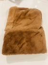 Brown Faux Fur Hood