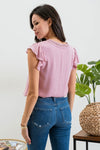Blush Ruffled Blouse